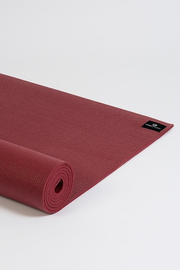 The Yoga Studio 6mm Sticky Yoga Mat - Burgundy